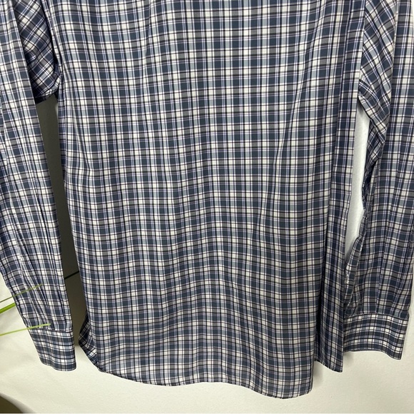 #60. Ermenegildo Zegna Gray & Purple Long Sleeved Button Shirt Med NWOT - Picture 8 of 13